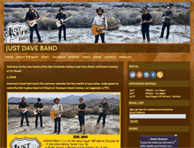 Tablet Screenshot of justdaveband.com